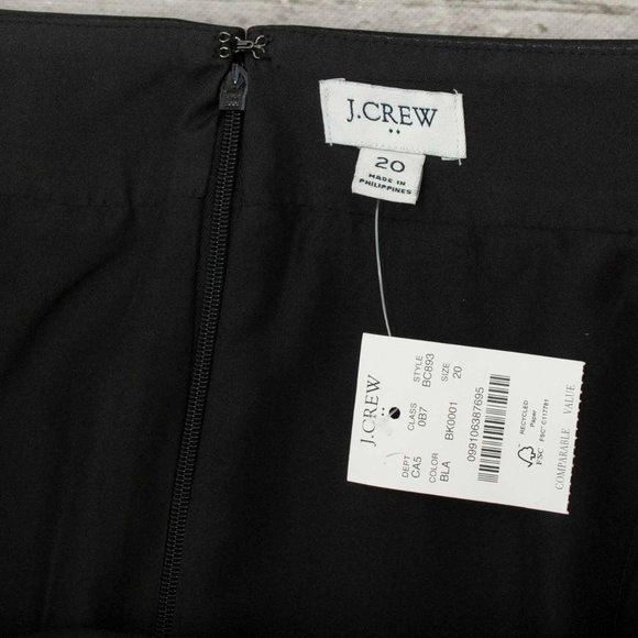 J. Crew Faux Leather A-Line Mini Skirt in Black size 20 - Picture 6 of 6